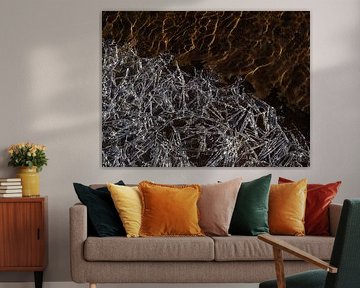 Ice crystal Iceland by Dick Hoogenboom