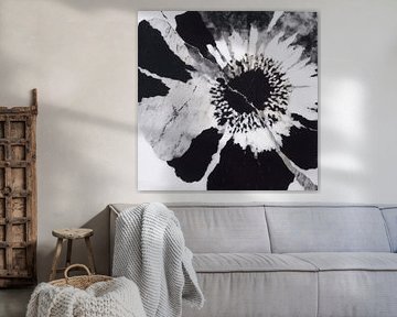 Mohnblumenzentrum mit goldener Ader