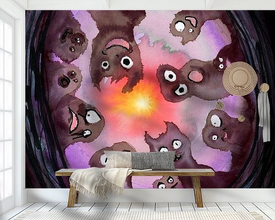 Example of the artwork in a room