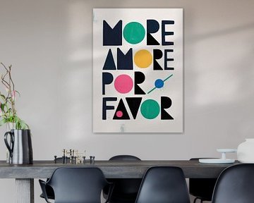 More Amore Por Favor: Geometric typography by Niklas Maximilian