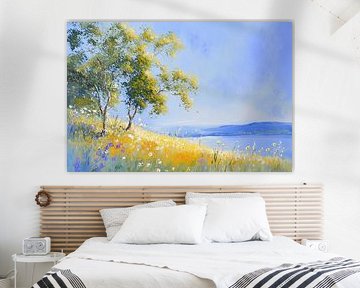 Bloemenweide | Weide Licht van Kunst Kriebels