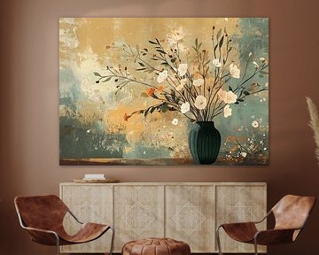 flower vase by Eye catching paintings