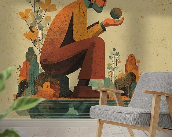 Example of the artwork in a room