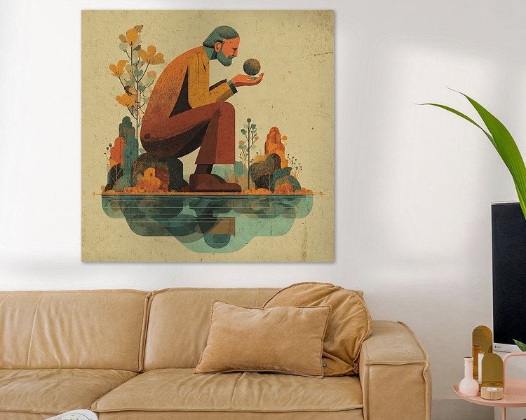 Example of the artwork in a room