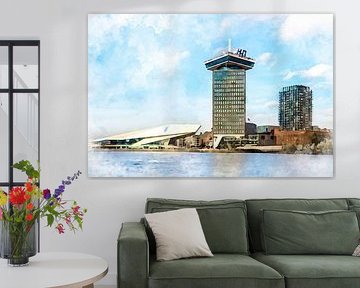 A'DAM tower, Amsterdam North, Holland. by Danny de Klerk