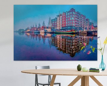 Farbenfrohe Reflexion in Alkmaar