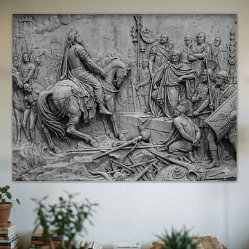 Vercingetorix throws down his arms at the feet of Julius