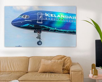 Icelandair Boeing 757-200 mit Hekla Aurora-Lackierung.