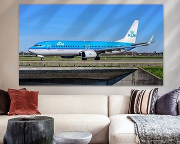 KLM Boeing 737-800 Passagierflugzeug.