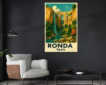 Vintage Travel Ronda Spain by Vicky Hanggara