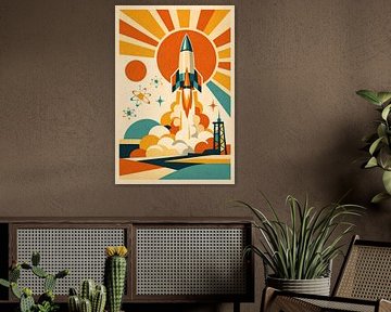 Retro-Raketenstart von irgian firmansyah