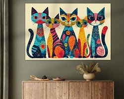 Example of the artwork in a room
