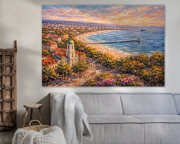 Burgas, Bulgaria an impressionist painting. by Gallery Hoppenbrouwers