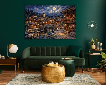 Koprivshtitsa, Bulgaria an impressionist painting. by Gallery Hoppenbrouwers