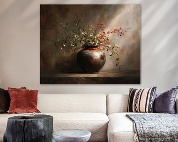 Sunlit Copper Vase by Eye catching paintings