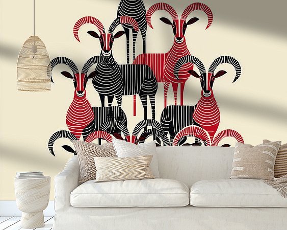 Example of the artwork in a room