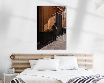 Photographie authentique d'un homme à Séville, Espagne