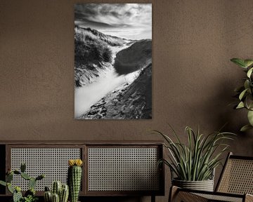 Dune landscape Silent dunes in black and white by eric van der eijk