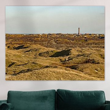 Paysage de Norderney avec phare