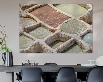 Cuves en pierre pour le tannage et la teinture du cuir au Maroc 