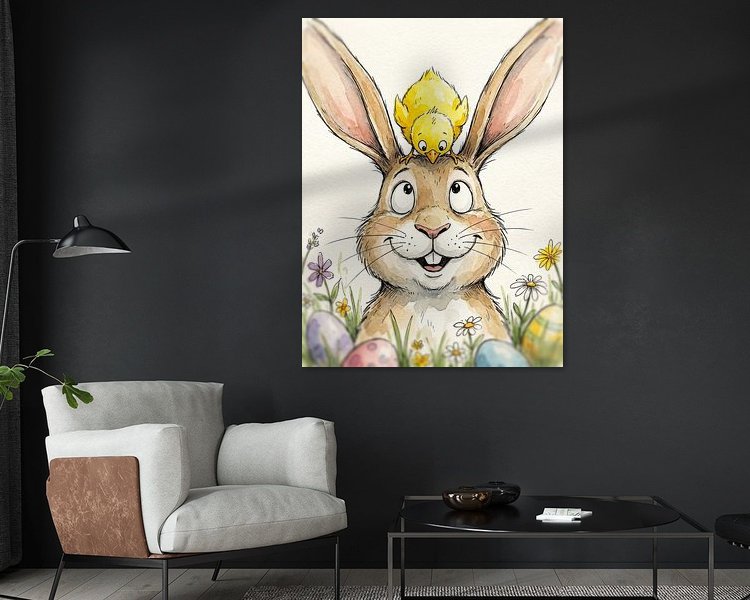 Example of the artwork in a room