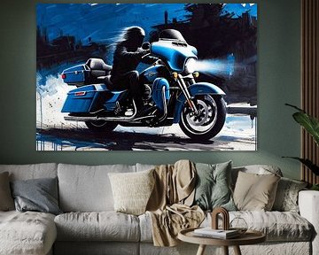 À moto dans la nuit IV