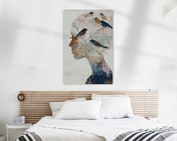 Vögel und Zweige Porträt