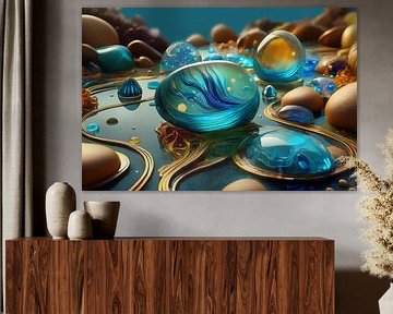 Blue future world by Andreas Wemmje