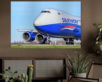 Azerbaijan Cargo Silkway Boeing 747-8 Cargo. by Jaap van den Berg