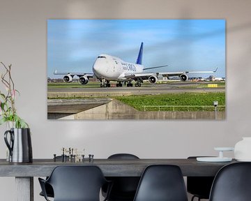 Taxiing Saudi Arabian Airlines Cargo jumbo jet. by Jaap van den Berg