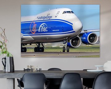 AirBridgeCargo Boeing 747-8 taxis to the Polderbaan runway. by Jaap van den Berg