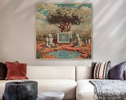 Example of the artwork in a room