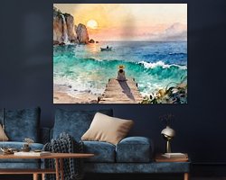 Example of the artwork in a room