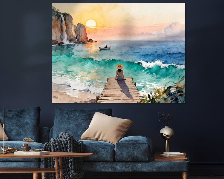 Example of the artwork in a room