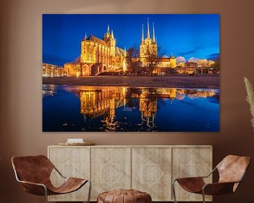 Blaue Stunde in Erfurt von Martin Wasilewski