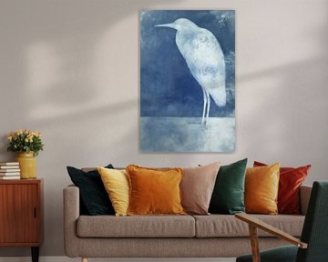 Silhouette eines Küstenvogels