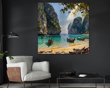 Beautiful Destinations - Noppharat Thara Mu Ko Phi Phi National Park Thailand 1 by Johannas Art Creations