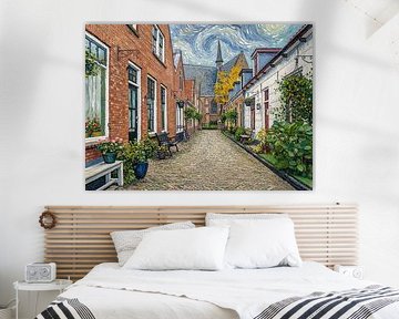 Westland Art #13. De Kerklaan in Naaldwijk. by Nicolaas Digi Art