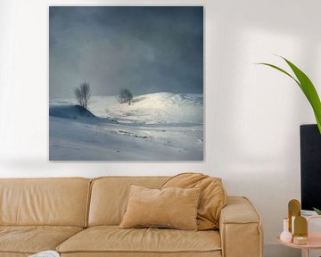 Unter einem bedrohlichen Winterhimmel von Femea Stille Landschappen