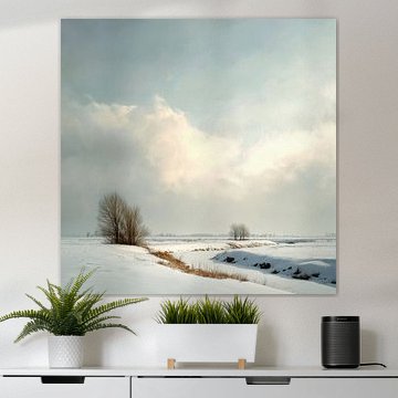 Licht über dem Winterfeld