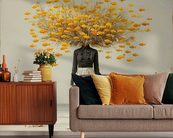 Example of the artwork in a room