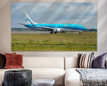 Avion de ligne KLM Boeing 737-800.