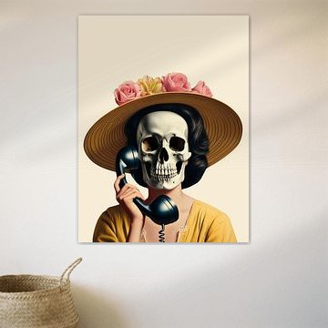 Sonnenhut-Skelett-Porträt