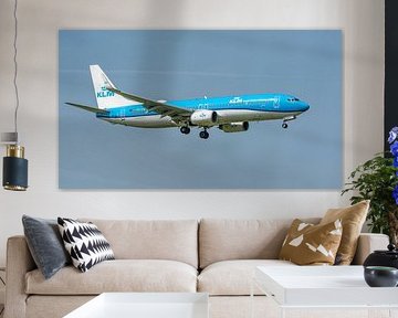Avion de ligne KLM Boeing 737-800.