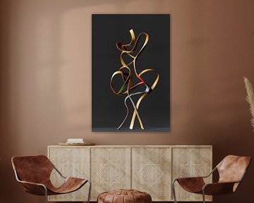 Verdrehter Metallknoten