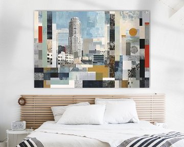 Geometrische Stadtcollage