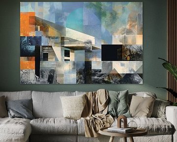 Architektonische Geometrie-Collage