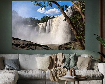 Wasserfall von São Romão von Rob van der Wal