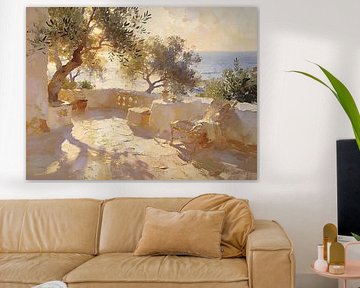 Terrace in Golden Light von Johannas Art Creations
