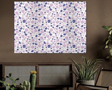 Blumen im Frühling lila rosa